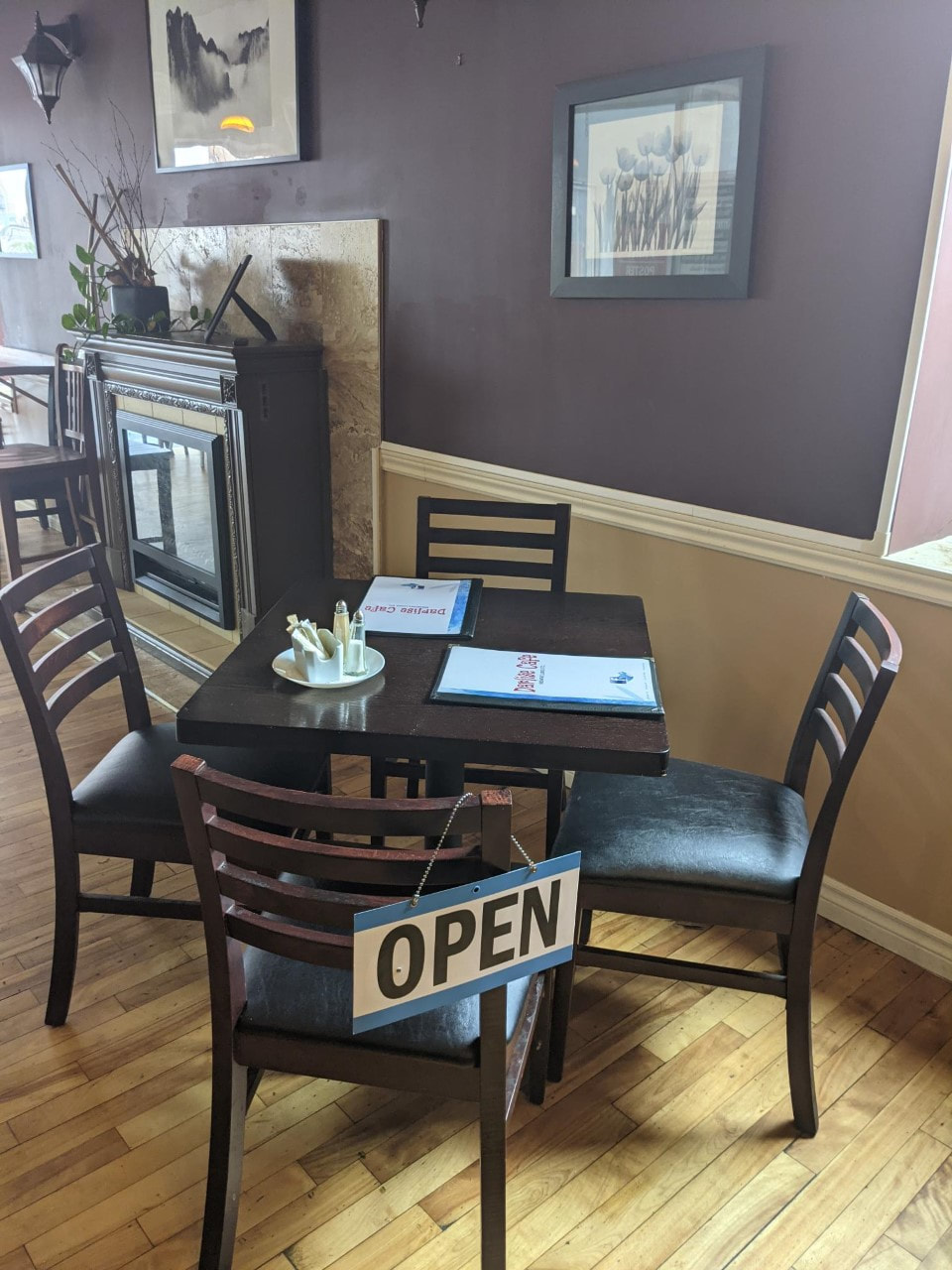 Inside Darlise Cafe, downtown Kitchener